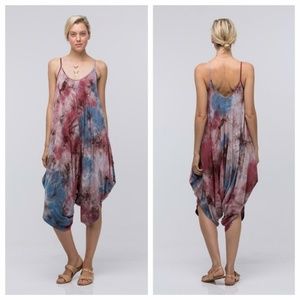Tie Dye Harem Jumpsuit